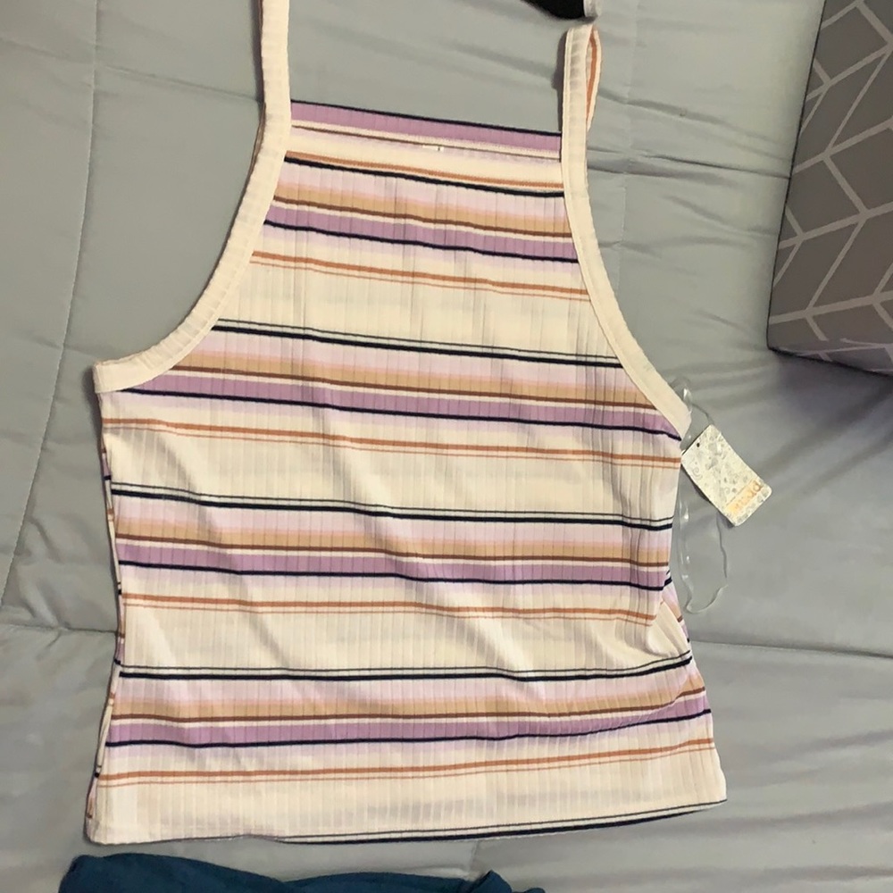Juniors NWT mudd size xl high neck ribbed tank